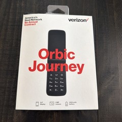 Verizon Prepaid Orbic Journey V 4G LTE – Camera Flip Phone, Black Cellular/ NEW