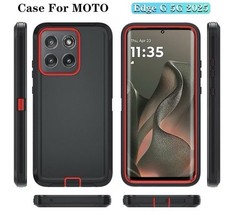 Heavy Duty Shockproof Case for Moto Edge 2025, Rugged Dual Layer, Tough Cover