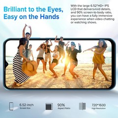 Ulefone Unlocked Cell Phones, Note 16 Pro 12GB + 128GB, 8-Core, 6.52 HD+ Display