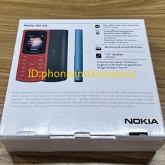 Original Nokia 105 4G Black Blue Dual SIM Unlocked cell phone – New Sealed