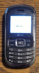 LG Octane VN530 – Brown and Silver ( Verizon ) Cellular Flip-Keyboard Phone