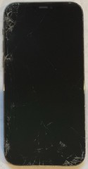 USED iPhone 12 PRO, 256GB A2341, MGK53LL/A WITH CRACKED DIGITIZER FOR REPAIR