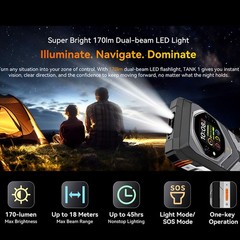 OSCAL TANK 5G AI Rugged Phone Android 15 Outdoors IP68 Dual Screen Mobile Global