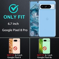 Google Pixel 8 Pro Case MagSafe Magnetic Plated Slim Thin Clear Protective Cover