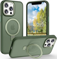 Magnetic for iPhone 12 Pro Max Case with Ring Stand, 10 FT Drop Protection, Slim