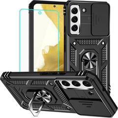 Galaxy S22 Case with Screen Protector: Military Grade 20ft Drop Tested Shockproo