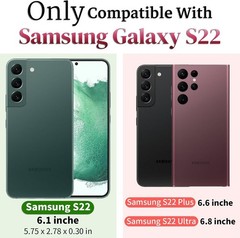 Galaxy S22 Case with Screen Protector: Military Grade 20ft Drop Tested Shockproo