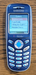 Samsung SGH-X105 – Blue and Silver ( T-Mobile ) Very Rare Cellular GSM Phone