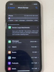 Apple iPhone X – 512GB – Black – Fully Functional, Cracked Screen