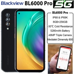 5G Blackview BL6000 Pro Rugged Smartphone Android 13 Waterproof Octa Core 8+256G