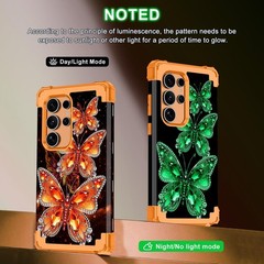 Galaxy S24 Ultra Case, Three Layer Heavy Duty Shockproof Protection Hard Plastic