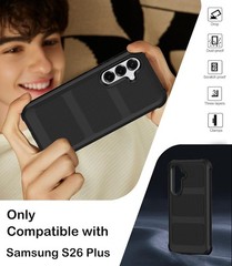 Samsung Galaxy S26 Plus Case with Belt Clip Holster, Heavy Duty Shockproof Bumpe