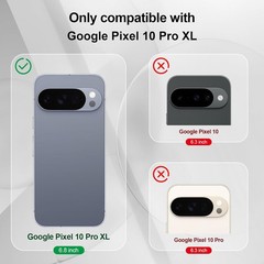 Mint Green Soft Silicone Slim Shockproof Case for Google Pixel 10 Pro XL, Cover