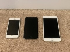 * APPLE * 3 Working iPhones A1533 A1549 A1634 Factory Reset (AT&T + Verizon) Lot