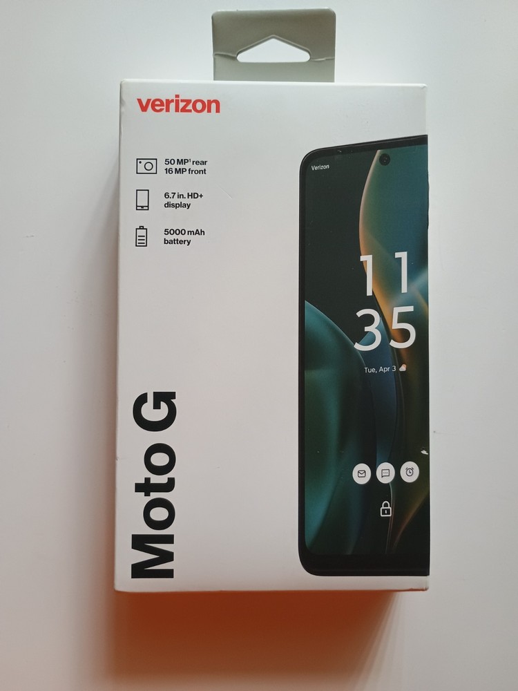 Verizon Prepaid Moto G 5G 128GB Smartphone Forest Gray – New Sealed MOTXT2513