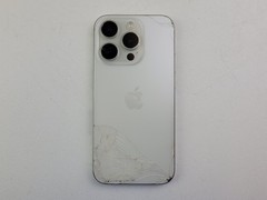 Apple iPhone 15 Pro (A2848) 128GB – White (Unlocked) – *DAMAGED* – H5795