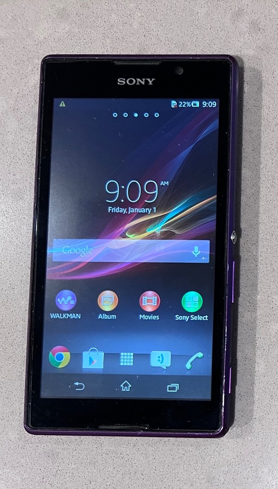 Sony Xperia C2305 8.0MP 4GB Cellphone Unlocked – Purple