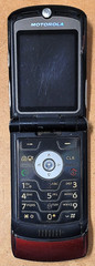 Motorola RAZR V3m – Red and Black ( CDMA ) Cellular Flip Phone