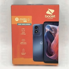 NEW SEALED BOOST MOBiLE MOTOROLA MOTO G PLAY 2024 PREPAiD SMART PHONE BLUE 64GB
