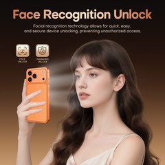 Unlocked Phone – I17 Pro Max 5G, 8GB+256GB Dual SIM Cell Phone，6.8″ HD Display