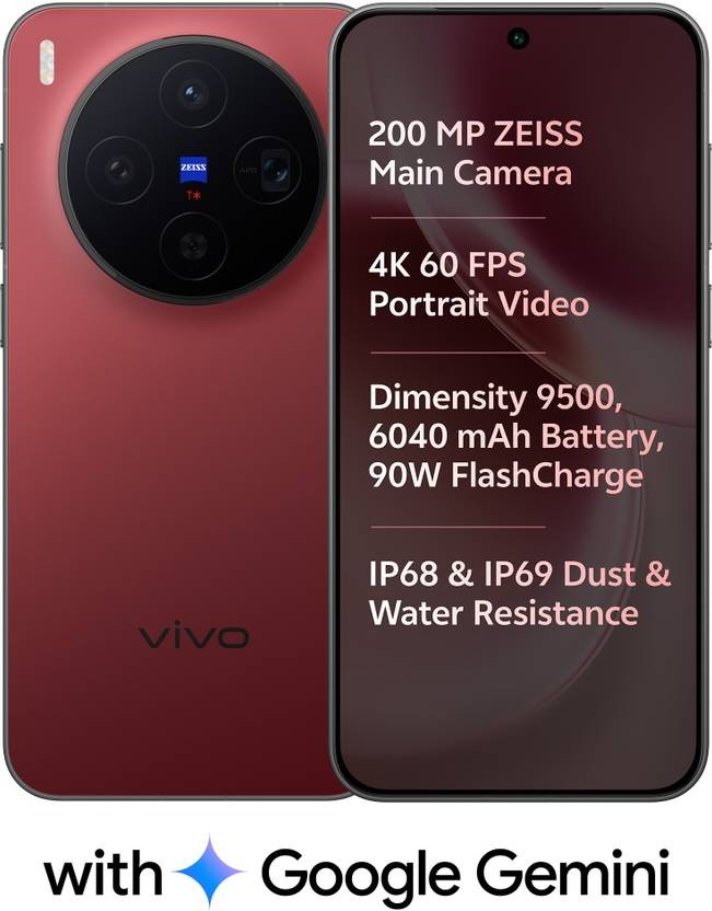 vivo X300 5G 12GB 256GB Red Factory Unlocked Global Version No Tariff in USA