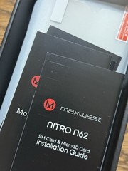 Open Box. Maxwest Nitro N62 PURPLE. 32GB (Unlocked) Dual SIM. Sealed Battery
