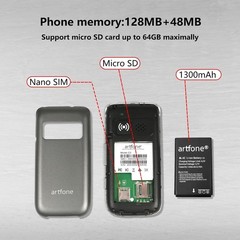 G3 Pro Grey – Senior-Friendly Unlocked Flip Phone w/ Speed Dial & Talking Clock
