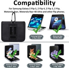 Samsung Galaxy Z Flip 7 6 5 4 Holster, Nylon Phone Pouch Belt Clip Waist Pouch