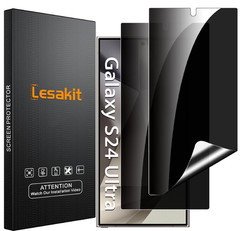 2 Pack Privacy Screen Protector & Anti Spy for Samsung Galaxy S24 Ultra 6.8 Inch