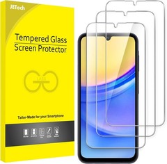 JETech 3-Pack of HD Clear Tempered Glass Screen Protectors for Samsung Galaxy A1