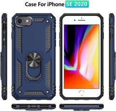 Military Grade Shockproof Case & HD Screen Protector for iPhone SE 2022/2020 79