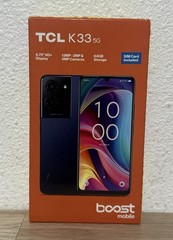 TCL K33 5G, 64GB, Black – (Boost Mobile) Prepaid Smartphone – Brand New