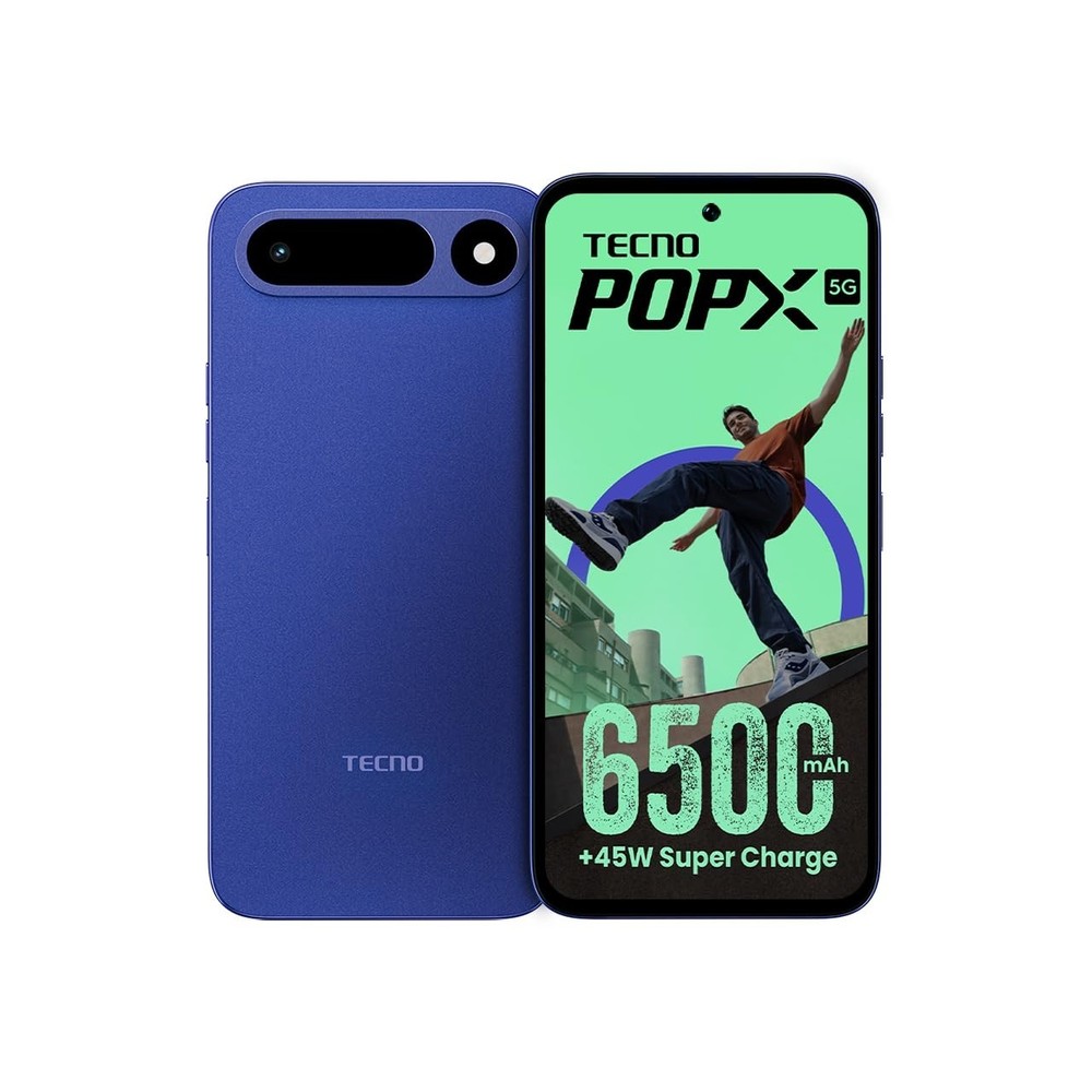 Tecno POP X 5G (Blue, 4GB+128GB) MediaTek Dimensity 6400 Global Version .