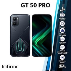 Infinix GT 50 Pro 5G Android Cell Phone (BLACK/12GB+256GB/Dual SIM/Unlocked)