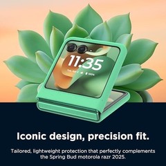 Razr 2025/2024 Spring Bud Green Case – Rigid Polycarbonate, Drop & Scratch Resis