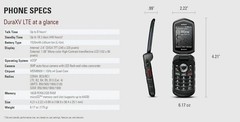 Kyocera E4610 Dura XV Verizon LTE 16gb Rugged PTT Flip Phone