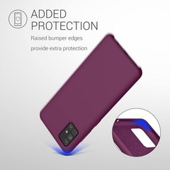 Samsung Galaxy A51 Case – TPU Silicone Phone Cover with Soft Finish – Bordeaux V