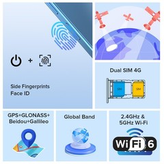 Ulefone Unlocked Cell Phones, Note 16 Pro 12GB + 128GB, 8-Core, 6.52 HD+ Display