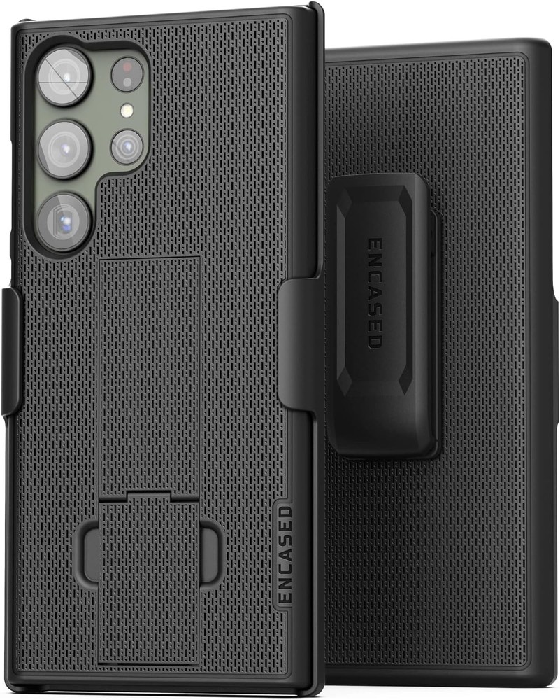 Belt Clip Case & Slim Phone Case for Samsung Galaxy S23 Ultra Black