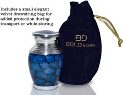 Small Cremation Urns for Human Ashes | Set of 6 | 3 Cubic Inches | Mini Keepsake