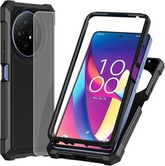 TCL 50 XL 5G Phone Case, TCL 50XL Nxtpaper Phone Case with Screen Protector, Blu