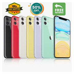 Apple iPhone 11 Unlocked 64GB | Black, Red, Green | Free Shipping & Returns