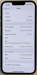 TESTED USED GSM UNLOCKED MIDNIGHT iPhone 13, 128GB A2482 ML933LL/A, 85% BATTERY