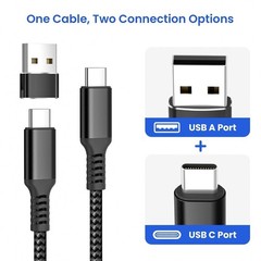 60W Fast USB-C Charger for Samsung Galaxy Z Fold/Flip with 6.6FT Cable