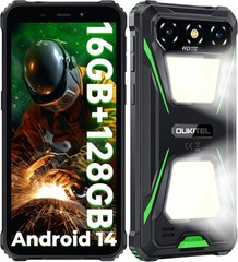 OUKITEL G5 Rugged Phone 16GB/64GB Android 14 6300mAh Dual SIM 4G Camping Light