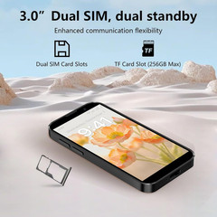 Mini Smartphone 3.0″ HD Touchscreen – Unlocked Android Compact Mobile Phone for