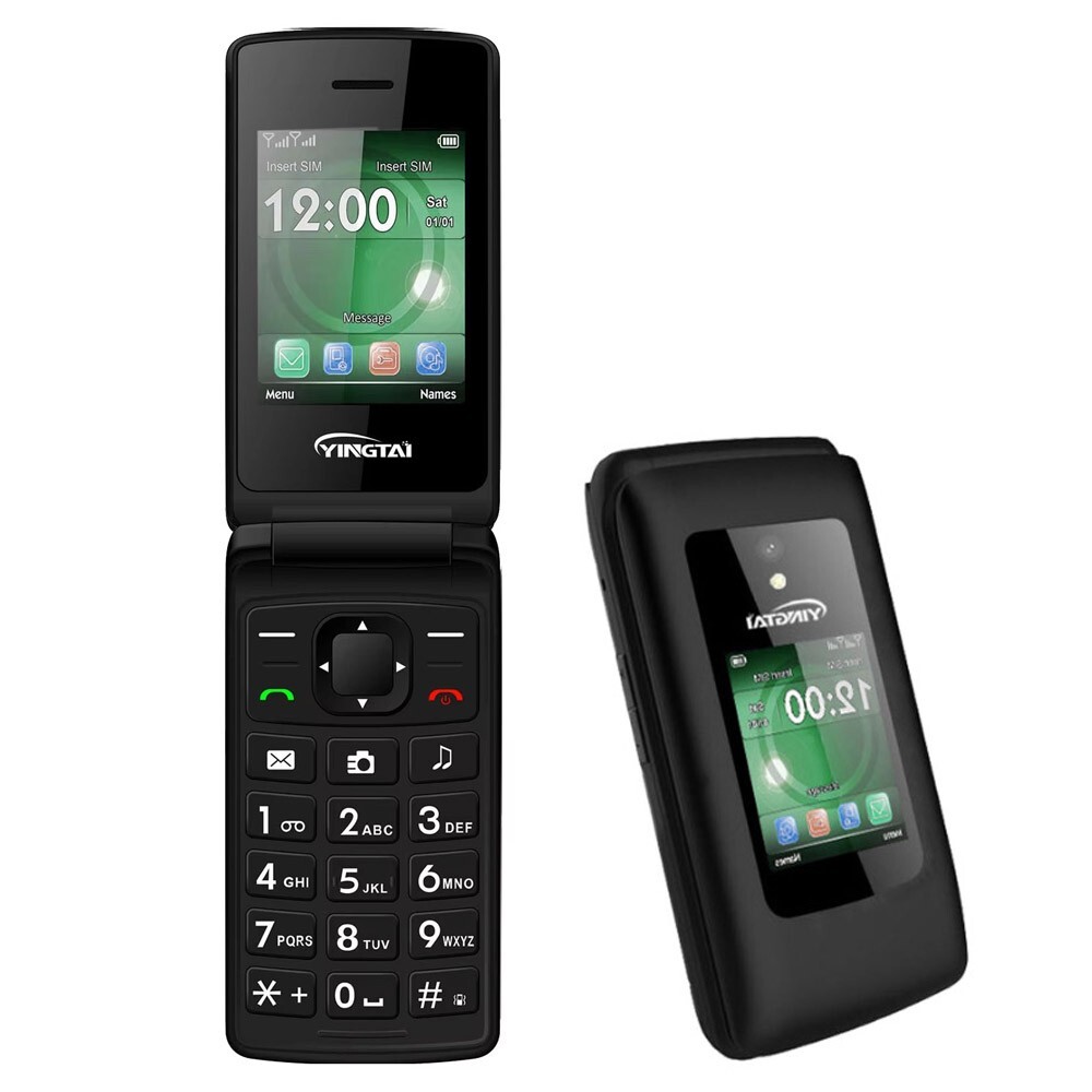 T30 2G Dual SIM GSM 850/1900 Unlocked Android Flip Phone- New