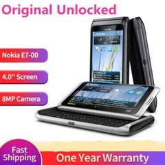 Nokia E7-00 Silver Black 16GB Unlocked Classics QWERTY keyboar WIFI Smartphone