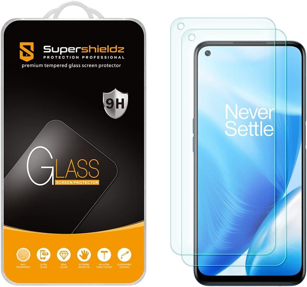 2PCS Tempered Glass Screen Protector for OnePlus Nord N200 5G Anti Scratch Bubbl
