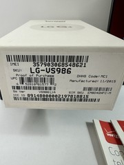 LG G4 VS986B Black (Verizon), Working, Will Need New Sim Card